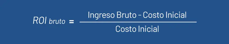distinción entre el ROI bruto y el ROI neto